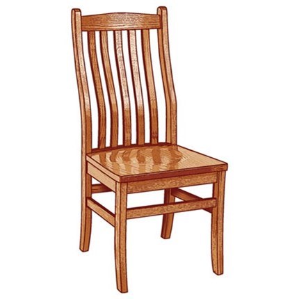 Linco solid wood online dining chair
